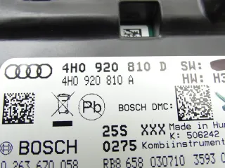 4H0920810D Щиток приборов (приборная панель) Audi A8 D4 (S8) Арт e9784529, вид 5