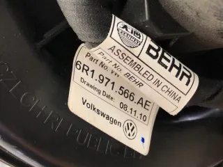 6Q1819516B Отопитель в сборе (печка) Skoda Fabia 3 Арт e9789124, вид 5
