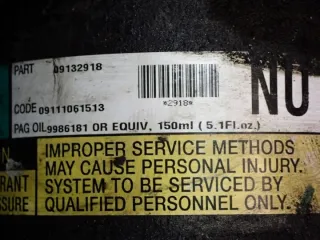 09132918 Компрессор кондиционера Opel Corsa C Арт e9809948, вид 5