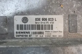 5WP4019407 03E906033L Блок управления двигателем Volkswagen Polo 4 Арт e9823868, вид 4