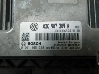 03C907309A 0261S05728 Блок управления двигателем Seat Toledo 4 Арт e9876940, вид 3