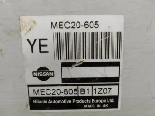 MEC20605 Блок управления двигателем Nissan Almera N16 Арт e9976374, вид 3
