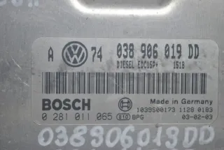038906019DD 0281011065 Блок управления двигателем Volkswagen Golf 4 Арт e9985251, вид 7