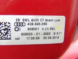 4G9945095 15220197520 Фонарь задний левый Audi A6 C7 (S6,RS6) Арт e10204338, вид 3