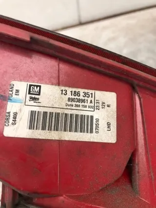 13186351 Фонарь задний правый Opel Corsa D Арт e10223205, вид 4