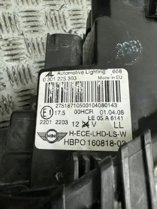 160818-03 0301225303 Фара правая MINI CLUBMAN R55 Арт e10283665, вид 8