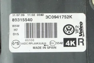 3C0941752K 89315540 Фара правая Volkswagen Passat B6 Арт e10314793, вид 2