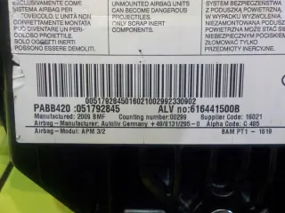051792845 616441500B 616441500B14AB131 Подушка безопасности Ford KA 2 Арт e10434974, вид 5