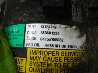 13124749 24411270 Компрессор кондиционера Opel Astra H Арт e10435886, вид 2