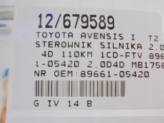 89661-05420 175800-5031 Блок управления двигателем Toyota Avensis 1 Арт e10456720, вид 5