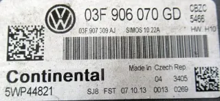 03F907309AJ 03F906070GD 5WP44821 Блок управления двигателем Volkswagen Polo 5 Арт e10468143, вид 3