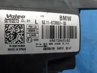 6311-8738651-02 6311-873865102 6311873865102 11873865102 90169273 Фара левая MINI Cooper F56,F55 Арт e10472473, вид 8