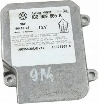 1C0909605K 5WK43125 Блок AirBag Volkswagen Polo 4 Арт e10487592, вид 1