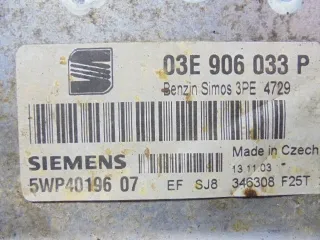 03E906033P 5WP40196 Блок управления двигателем Seat Ibiza 5 Арт e10499135, вид 4