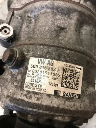 5Q0816803F Компрессор кондиционера Skoda Fabia 3 Арт e10505575, вид 5