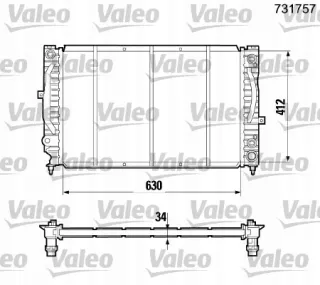 731757 Радиатор основной Audi A6 Allroad C5 Арт AL14582041226, вид 1