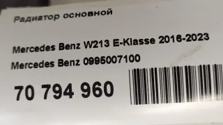 0995007100 Mercedes Benz Радиатор основной Mercedes Vito W447 Арт E70794960, вид 14