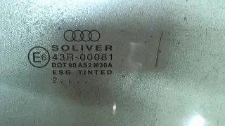 4B9845205B Стекло двери задней левой Audi A6 C5 (S6,RS6) Арт 8083423, вид 2