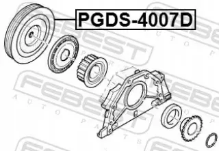 PGDS-4007D Шкив коленвала Citroen C-Crosser Арт AL14187742742, вид 2
