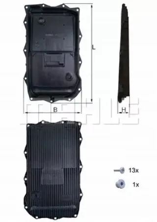HX184KIT Поддон Maserati Ghibli Арт AL14283944688_9, вид 3