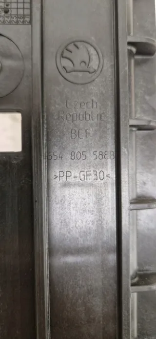654805588B Передняя панель крепления облицовки (телевизор) Skoda Kamiq Арт e10592876, вид 6