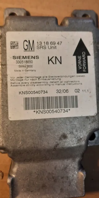 13186947 Блок AirBag Opel Vectra C  Арт e12687761, вид 2