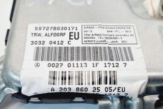 A2038602505 Подушка безопасности Mercedes C W203 Арт e12670667, вид 1