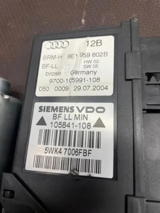8E1959802B Моторчик стеклоподъемника Audi A4 B7 Арт e12666605, вид 4