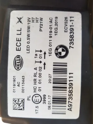 7358391 Фара левая BMW 1 F20/F21 Арт e12661107, вид 4
