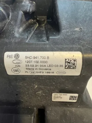 5H0941700B Фара противотуманная правая Volkswagen Golf 8 Арт e12659698, вид 10