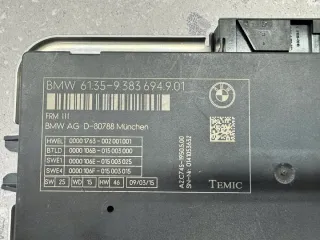 9383694 Блок управления светом BMW 5 F10/F11/GT F07 Арт e12646405, вид 2