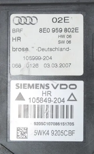 8E0959802E Моторчик стеклоподъемника Audi A4 B7 Арт e12644592, вид 4