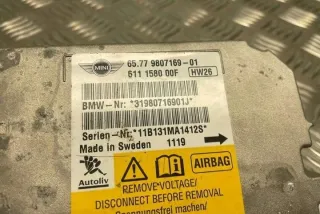 9807169 Блок AirBag MINI Cooper R56 Арт e12642435, вид 2