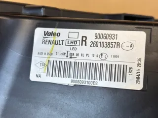 260103857R Фара правая Renault Megane 4 Арт e12632442, вид 8