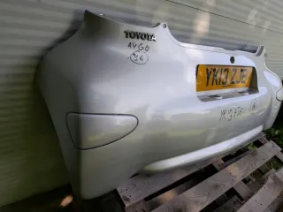 2012-2014 Бампер задний Toyota Aygo 1 Арт e12622965, вид 2