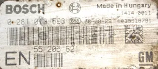55205621 0281013593 Блок управления двигателем Opel Zafira B Арт e12619259, вид 7