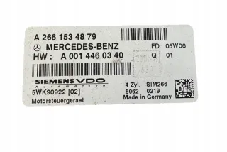 A2661534879 Блок управления двигателем Mercedes A W169 Арт e12618394, вид 5