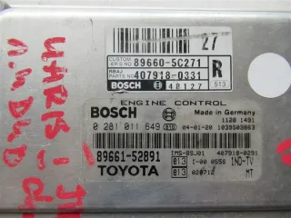 89661-52891 Блок управления двигателем Toyota Yaris 1 Арт e12590784, вид 2