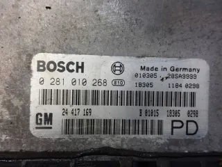 24417169 0281010268 Блок управления двигателем Opel Zafira A Арт e12590062, вид 2