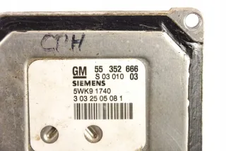 55352666 5WK91740 17383485213 Блок управления двигателем Opel Vectra C  Арт e12589903, вид 4