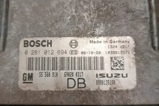 0281012694 Блок управления двигателем Opel Astra H Арт e12589610, вид 1