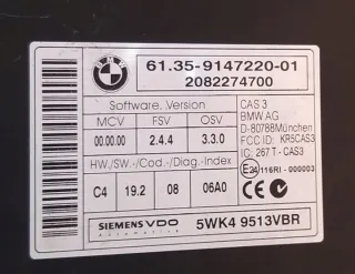 9147220-01 5WK49513VBR Блок управления двигателем BMW 3 E90/E91/E92/E93 Арт e12587020, вид 2