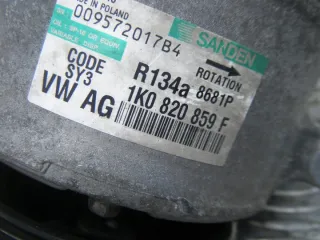 1K0820859F Компрессор кондиционера Volkswagen Golf 5 Арт e12580560, вид 6