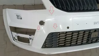 5E0807221F Бампер передний Skoda Octavia A7 Арт e12570429, вид 5