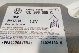 1C0909605C Блок AirBag Volkswagen Passat B5 Арт e12558692, вид 2