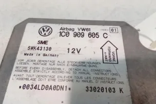 1C0909605C Блок AirBag Volkswagen Passat B5 Арт e12558679, вид 2