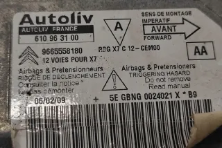 610963100 Блок AirBag Citroen C5 2 Арт e12558073, вид 1