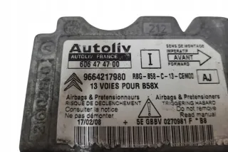 9664217980 Блок AirBag Citroen C4 2 Арт e12558023, вид 1