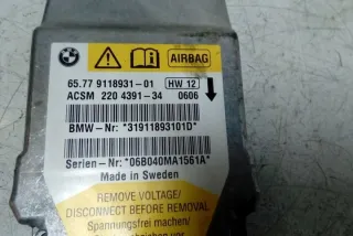 9118931 Блок AirBag BMW 5 E60/E61 Арт e12557936, вид 1