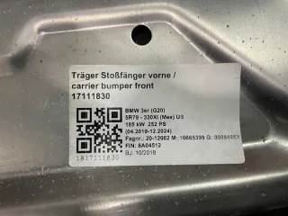 CARPARTS24 Передняя панель крепления облицовки (телевизор) BMW 3 G20/G21 Арт e12550679, вид 10
